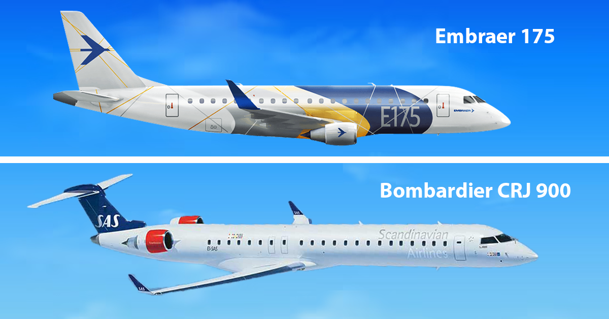 Bombardier CRJ 900 vs Embraer 175
