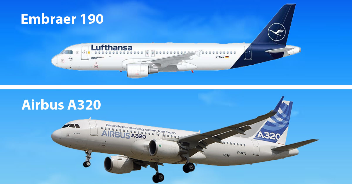 Embraer 190 vs Airbus A320