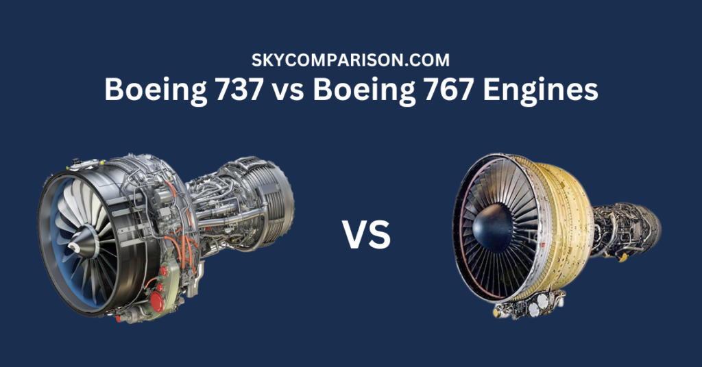 Boeing 737 vs Boeing 767 Engines