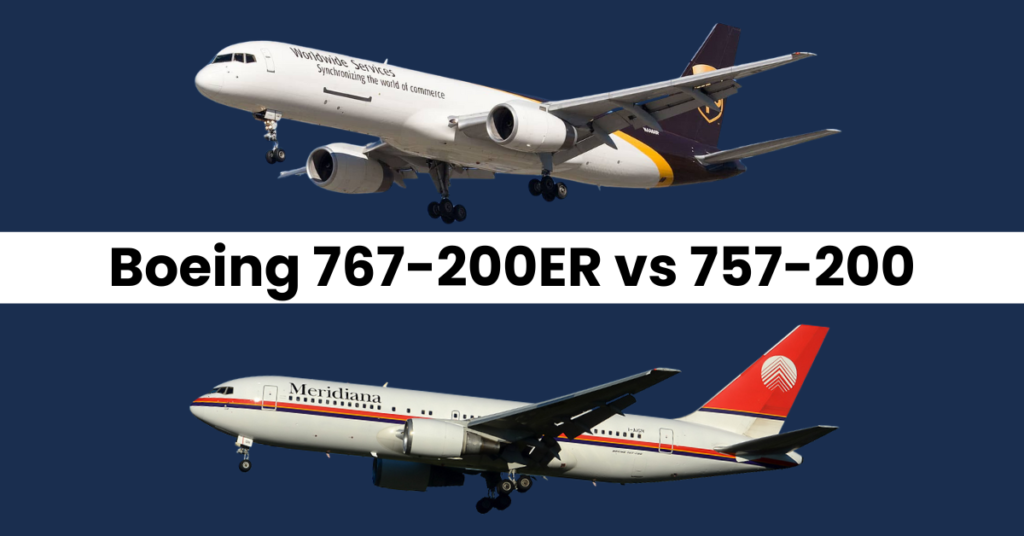 Boeing 767-200ER vs 757-200