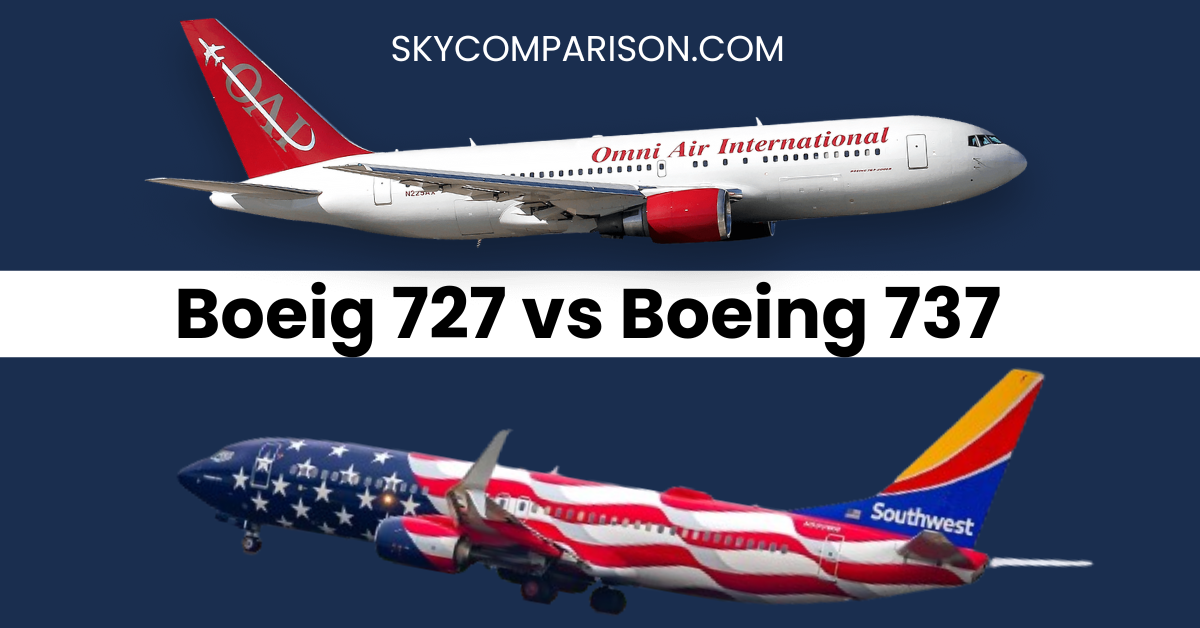 Boeing 727 vs 737 Design, Performance and Seating Capacity - Sky Comparison