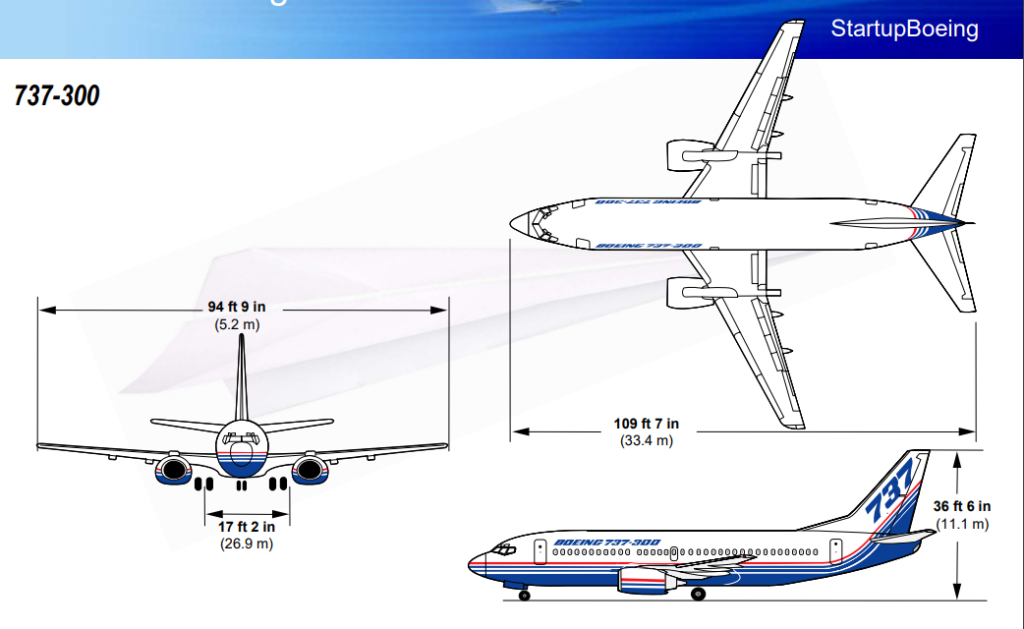 Boeing-737-300-Dimensions