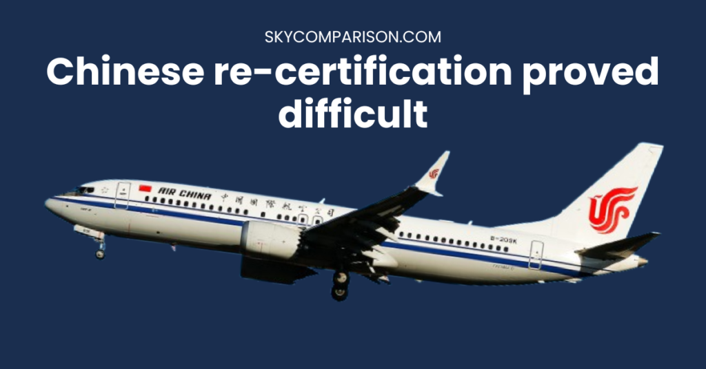 Chinese re-certification proved difficult