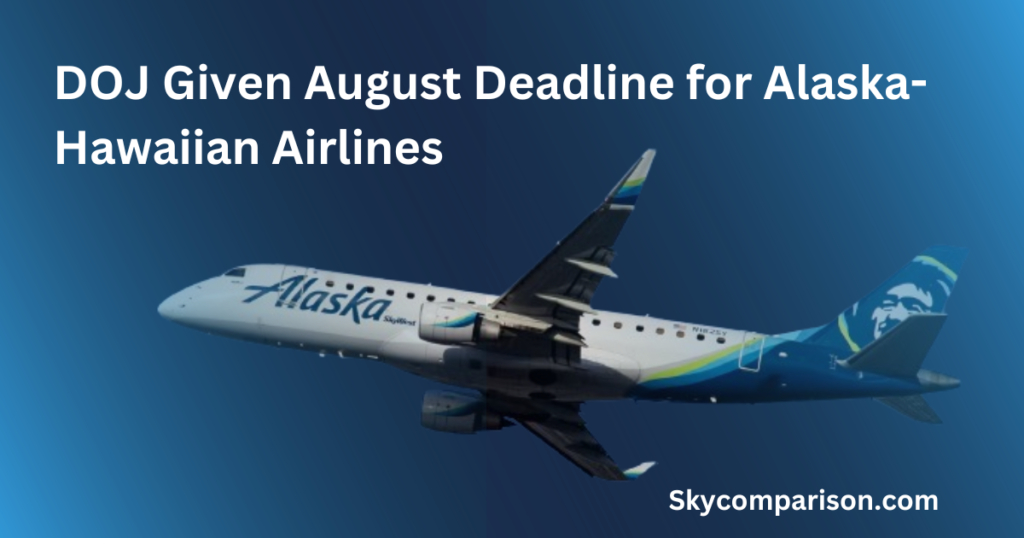 DOJ Deadline Alaska-Hawaiian Airlines Merger