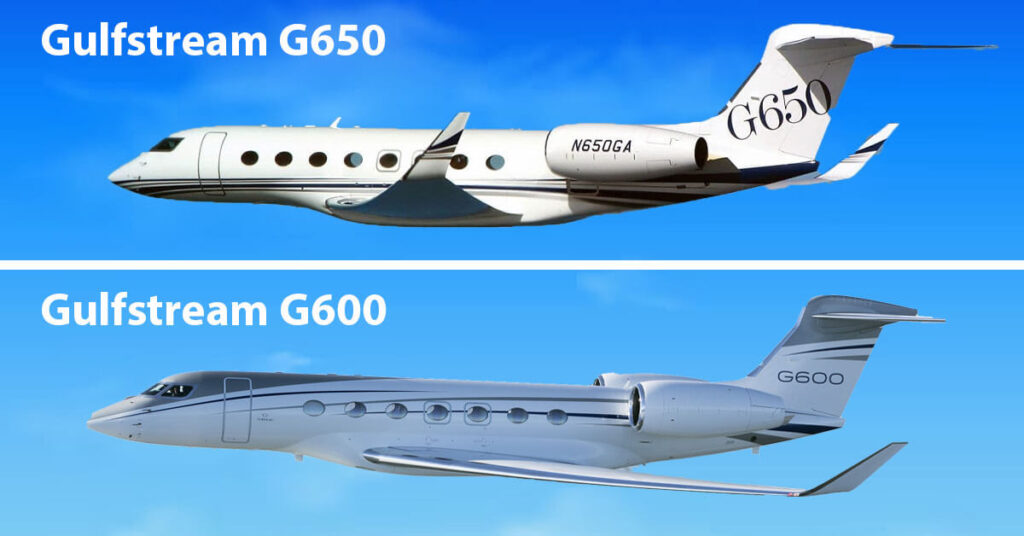 Gulfstream G600 vs G650 1